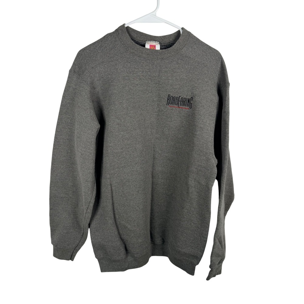 Vintage Members Mark Roadfaring Gray Crewneck Sweatshirt Medium Premium Weight